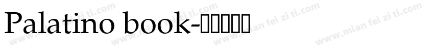 Palatino book字体转换